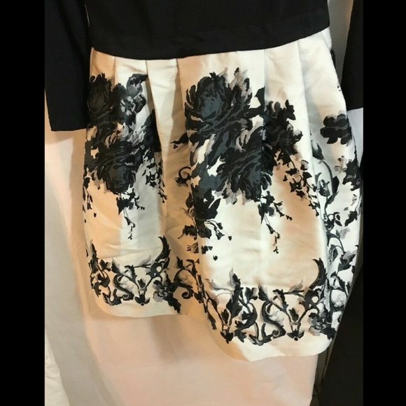 NWT Adrianna Papell Jersey & Jacquard Fit & Flare Dress‎ [SZ 6 ] - Picture 9 of 12